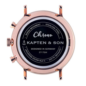 
									Kapten & Son Watch Chrono All Black Woven Leather