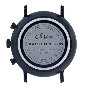 
									Kapten & Son Watch Chrono Black Midnight Woven Leather