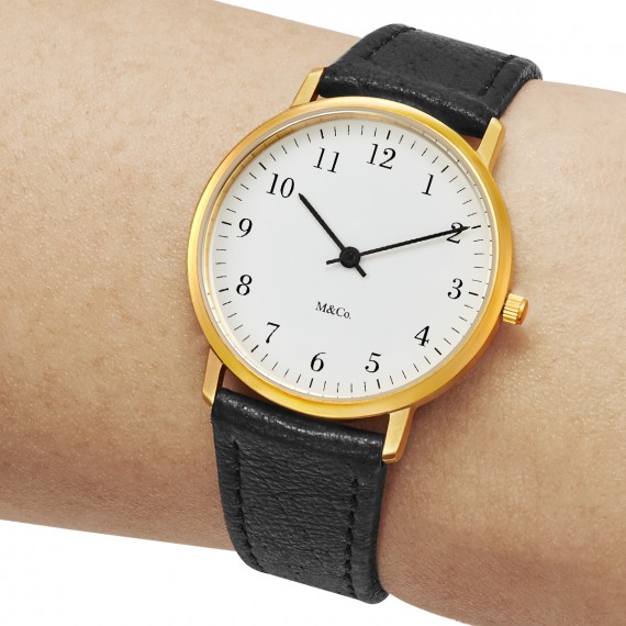 
									Projects Watch BODONI BRASS 33mm Black Band - M&Co 