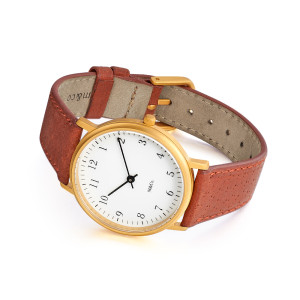 
									Projects Watch BODONI BRASS 33mm Brown Band - M&Co