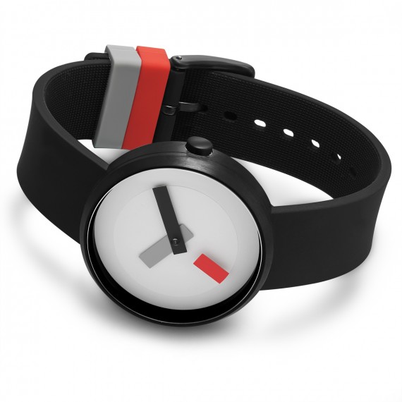 
									Projects Watch RED SUPREMATISM 37mm Black Silicone Band 