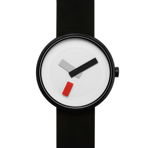 Projects Watch RED SUPREMATISM 37mm Black Silicone Band