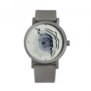 Projects Watch TERRA TIME GRAY 40mm Grey Silicone Band