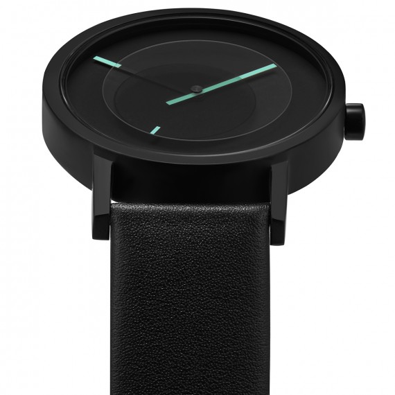 
									Projects Watch TANGENCY 40mm Black Leather Band 