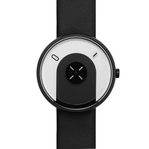 Projects Watch OVERLAP Black Leather
