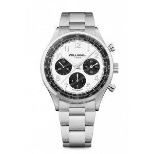 WILLIAM L. 1985 Watch Automatic Chronograph - Panda and Metal