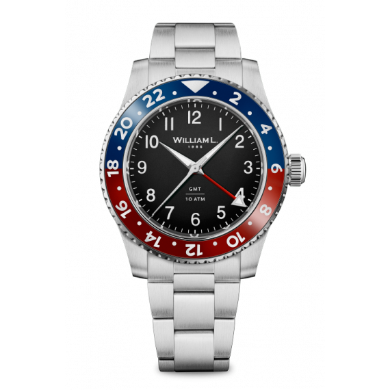 
									WILLIAM L. 1985 Watch GMT - Pepsi and Metal 