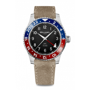 WILLIAM L. 1985 Watch GMT - Pepsi and Beige Leather