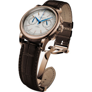 
									Corniche Watch Heritage Chronograph - Rose Gold and Chocolate Brown Leather
