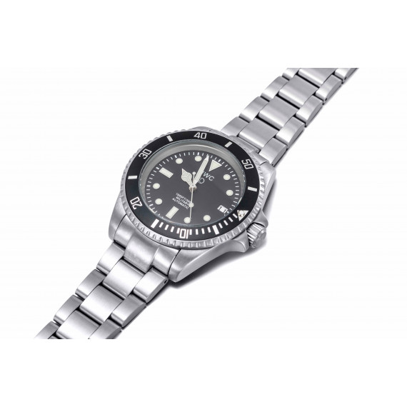 
									MWC 24 Jewel 300m Automatic Military Divers Watch on Bracelet with Sapphire Crystal and Ceramic Bezel 