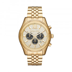 Michael Kors Watch Lexington - Gold with Crystals 