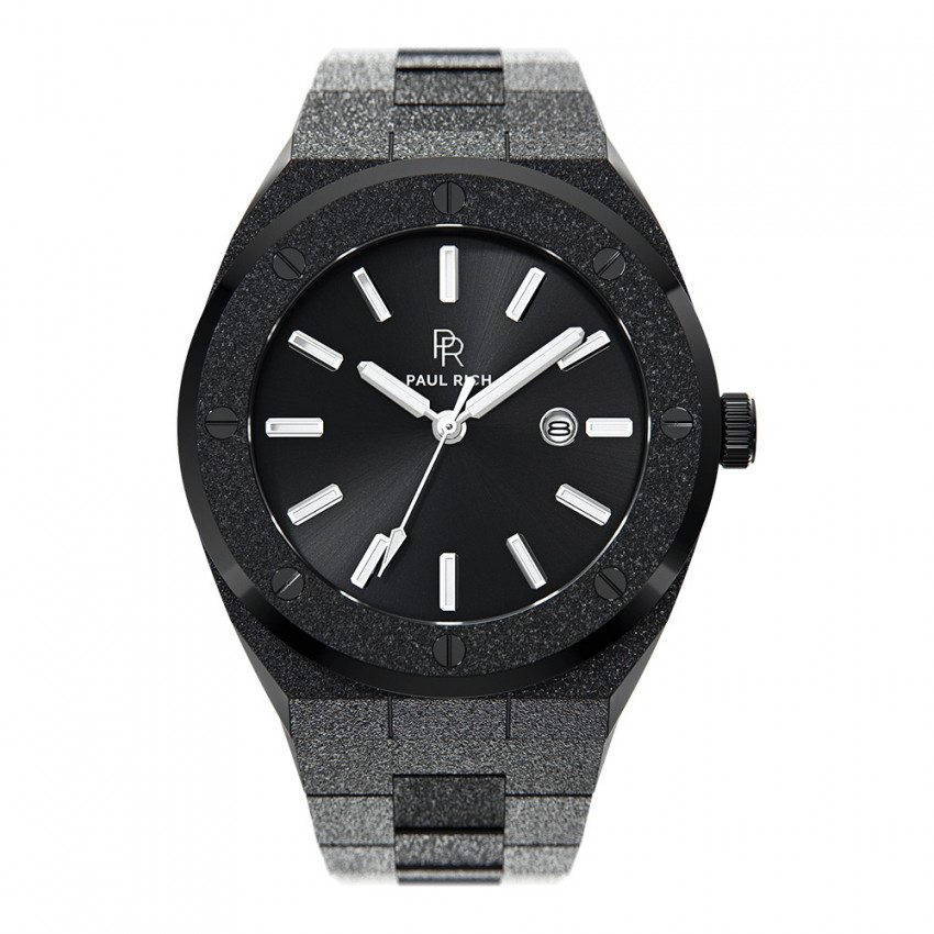 Paul Rich Watch Frosted Signature - Baron's Black | Watchesof