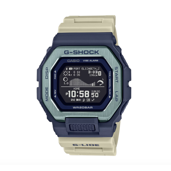 
									CASIO Smart Watch G-SHOCK Digital GBX-100TT-2 - Blue & Beige 