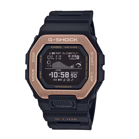 
									CASIO Smart Watch G-SHOCK Digital GBX-100NS-4 - Black & Rose Gold 